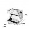 Máquina Massa Elétrica Inox 70W 230V 25.8X21.8X23cm Máquina Massa Elétrica Inox 70W 230V 25.8X21.8X23cm