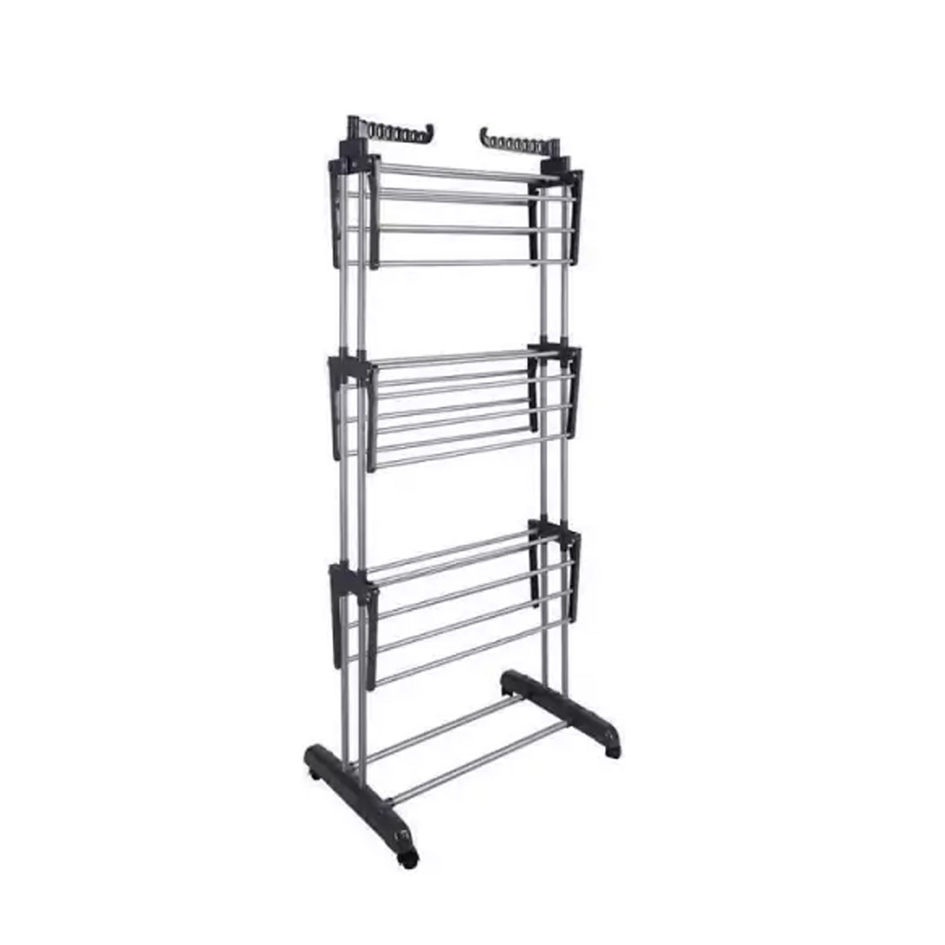 Estendal Chão 3 Andares com Rodas 76X66X176cm