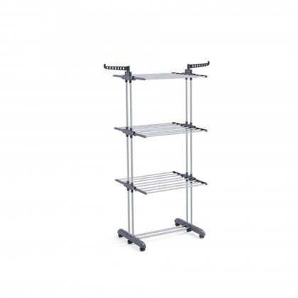 Estendal Chão 3 Andares com Rodas 76X66X176cm Estendal Chão 3 Andares com Rodas 76X66X176cm