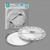 Naperon Papel com Bandeja Redondo Prateado 23cm