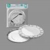 Naperon Papel com Bandeja Redondo Prateado 23cm