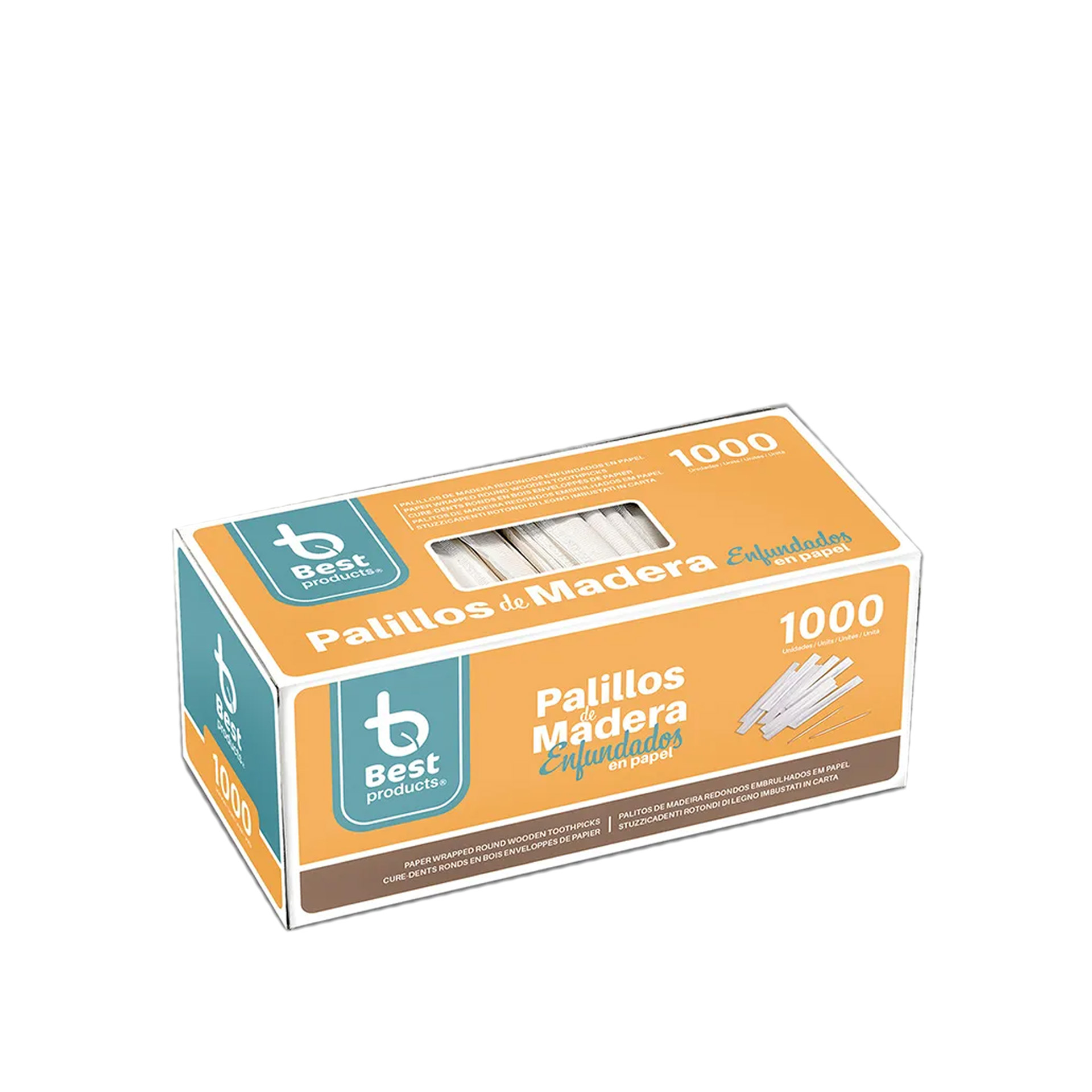 Palito Madeira Higiénico Embalado Papel 6.5cm Pack 1000
