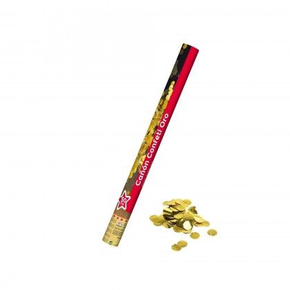 Tubo Confetis Dourado 50cm