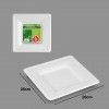 Prato Biodegradvel Cana Aucar Quadrado 26X26cm Pack 3