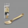 Garfo Plstico Reutilizvel Dourado 18.5cm Pack 6