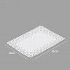 Naperon Papel Retangular Branco 18X25cm Pack 10