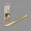 Faca Plstico Reutilizvel Dourado 20cm Pack 6
