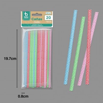 Palhinha Carto Linhas 19.7X0.8cm Pack 20