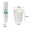 Copo Carto Branco 250ml 7.9X5.7X9.2cm Pack 50