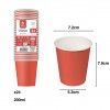 Copo Carto Vermelho 200ml 7.2X5.3X7.9cm Pack 24