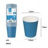 Copo Carto Azul 200ml 7.2X5.3X7.9cm Pack 24