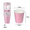 Copo Carto Rosa Beb 200ml 7.2X5.3X7.9cm Pack 24