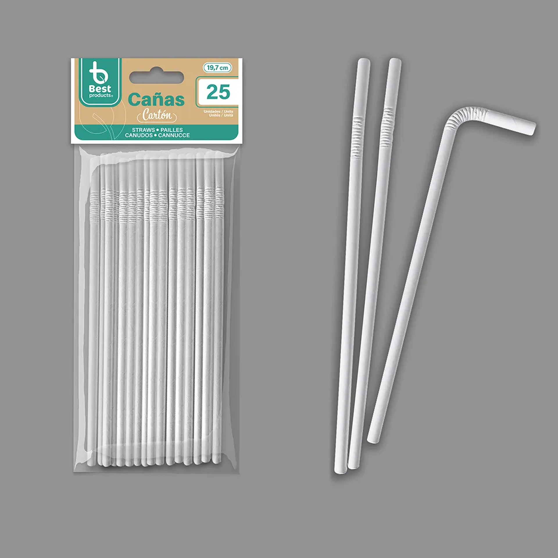 Palhinha Cartão Flexível Branco 19.7X0.6cm Pack 25