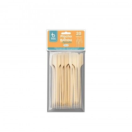 Espeto Bambu com Pega 10.5cm Pack 20