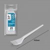 Garfo Plstico Reutilizvel Branco 16.5cm Pack 25