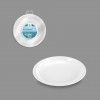 Prato Plstico Reutilizvel Raso Branco 17cm Pack 25