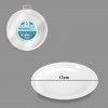 Prato Plstico Reutilizvel Raso Branco 17cm Pack 25