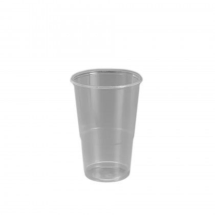 Copo Plstico Reutilizvel Incolor 350ml 8.3X5X10.9cm Pack 50