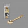 Colher Plstico Reutilizvel Dourado 13cm Pack 6