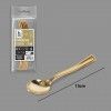 Colher Plstico Reutilizvel Dourado 13cm Pack 6