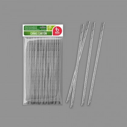 Palhinha Carto Prateado 19.7X0.6cm Pack 25