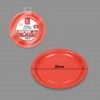 Prato Carto Vermelho 20cm Pack 10