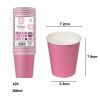 Copo Carto Rosa Fcsia 200ml 7.2X5.3X7.9cm Pack 24