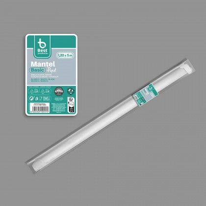 Toalha Mesa Papel Branco 120cmx5m
