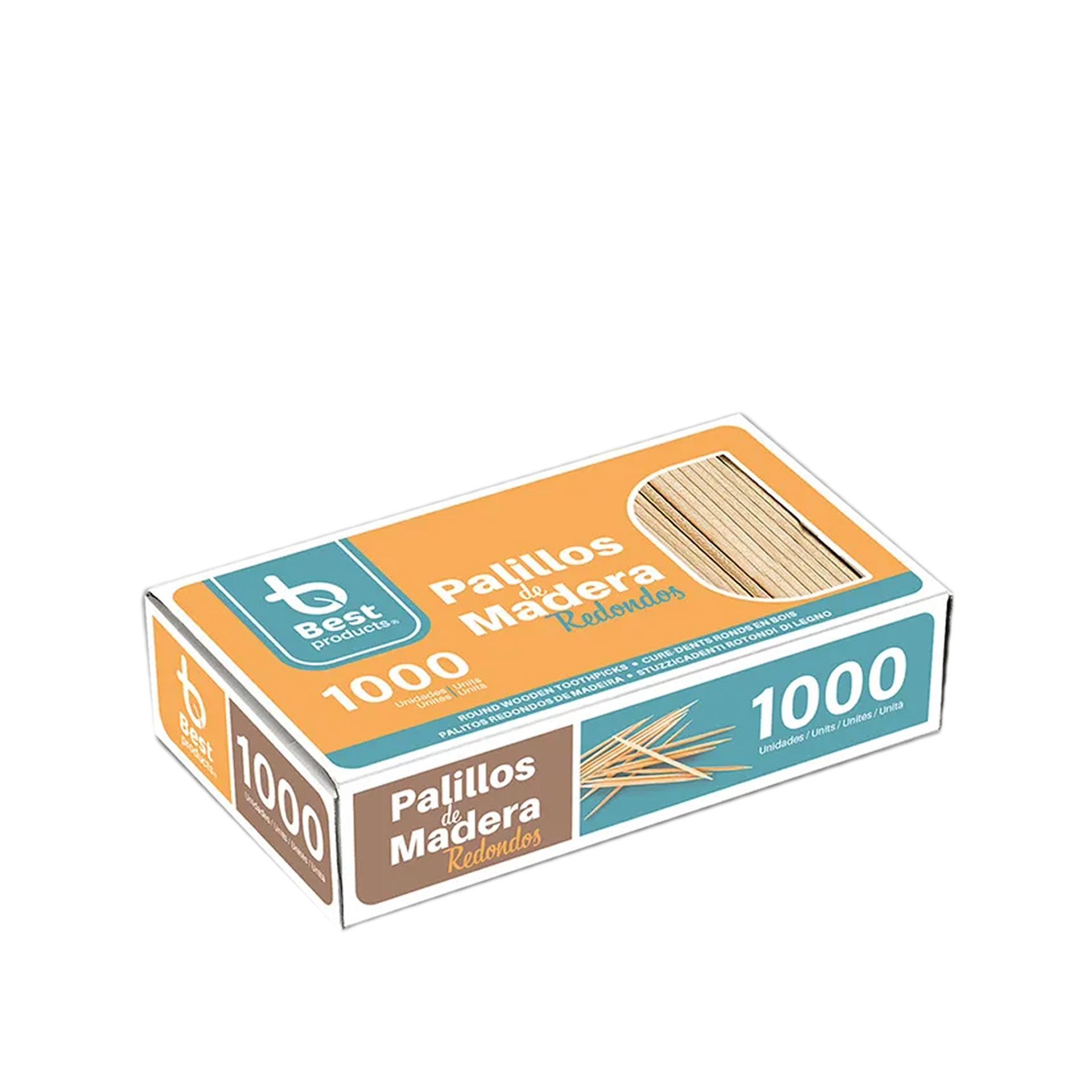 Palito Madeira Redondo 6.5cm Pack 1000