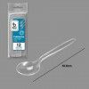 Colher Plstico Reutilizvel Incolor 16.6cm Pack 12
