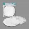 Naperon Papel com Bandeja Redondo Branco 25cm Pack 2