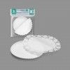 Naperon Papel com Bandeja Redondo Branco 21cm Pack 3