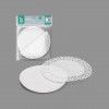 Naperon Papel com Bandeja Redondo Branco 16cm Pack 4
