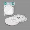 Naperon Papel com Bandeja Redondo Branco 16cm Pack 4