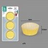 Forma Queque Amarelo 4X2.5cm Pack 75
