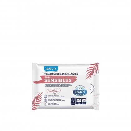 Toalhitas Desmaquilhantes Brevia Peles Sensíveis Pack 15 Toalhitas Desmaquilhantes Brevia Peles Sensíveis Pack 15
