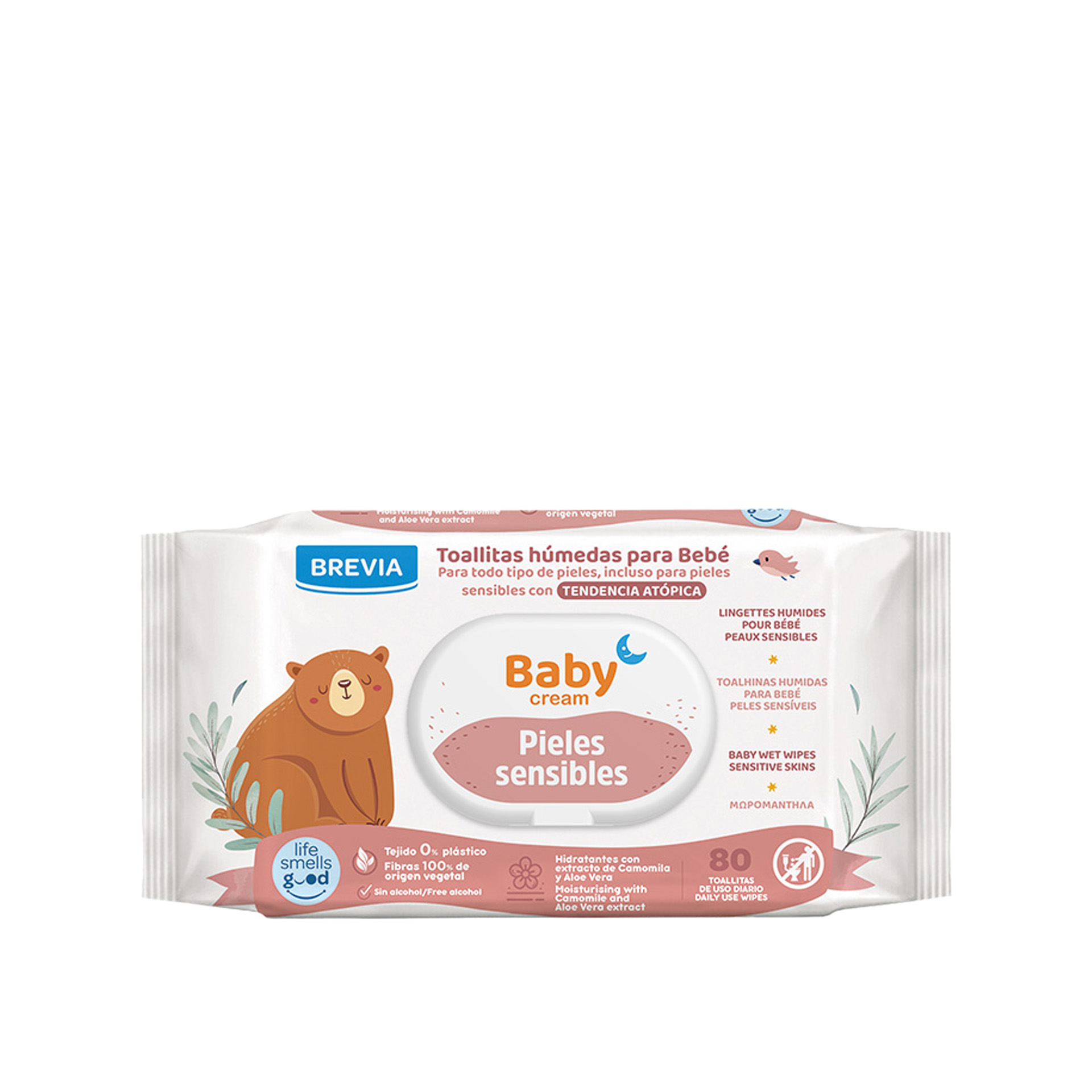Toalhitas Bebé Babycream Peles Sensíveis Pack 80