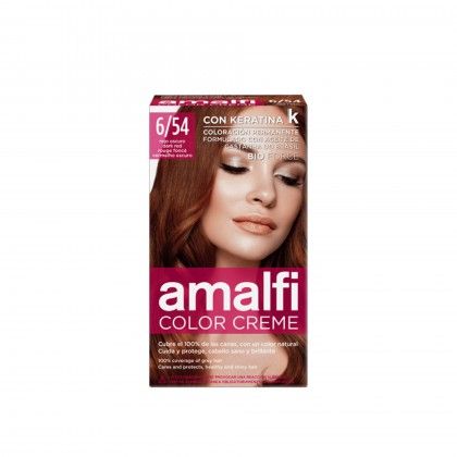 Tinta Cabelo Amalfi Vermelho Escuro 6/54 50ml