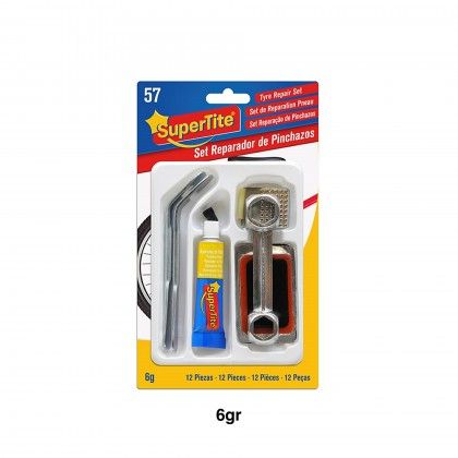 Kit Reparador Adesivo Pneus 6gr 12 Peas