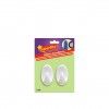 Cabide Adesivo Plstico Branco 5cm Pack 2