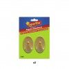 Cabide Adesivo Plstico Castanho 5.5cm Pack 2