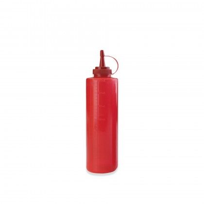 Frasco Molhos Plstico com Tampa 250ml 5X19cm