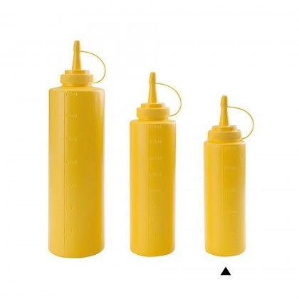 Frasco Molhos Plstico com Tampa 250ml 5X19cm