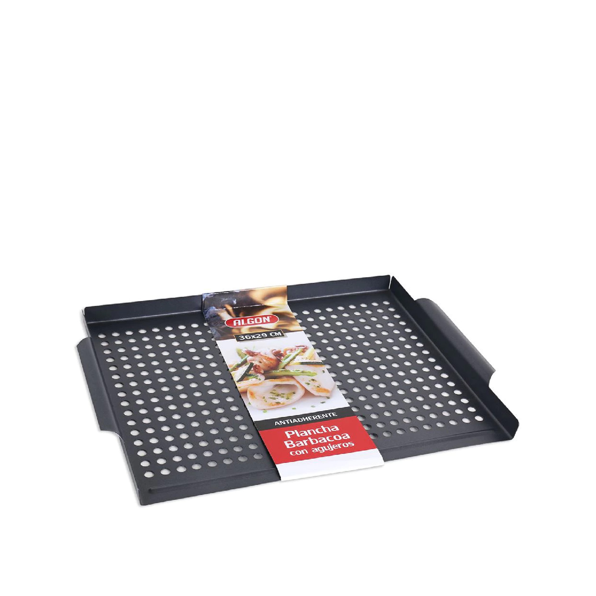 Tabuleiro Churrasco Ferro Perfurado 36X29cm