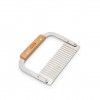 Cortador Batatas Madeira / Inox Ondulado 18.5cm