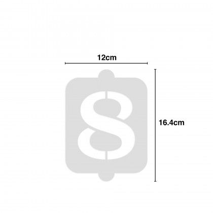 Molde Número para Bolo N.8 12X16.4cm Molde Número para Bolo N.8 12X16.4cm