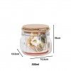 Frasco Vidro Tampa Bambu Primizie 500ml 10.5X10cm