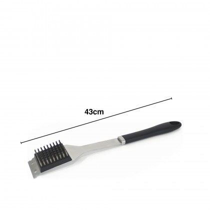 Escova Limpa Churrasqueira Inox 43cm Escova Limpa Churrasqueira Inox 43cm