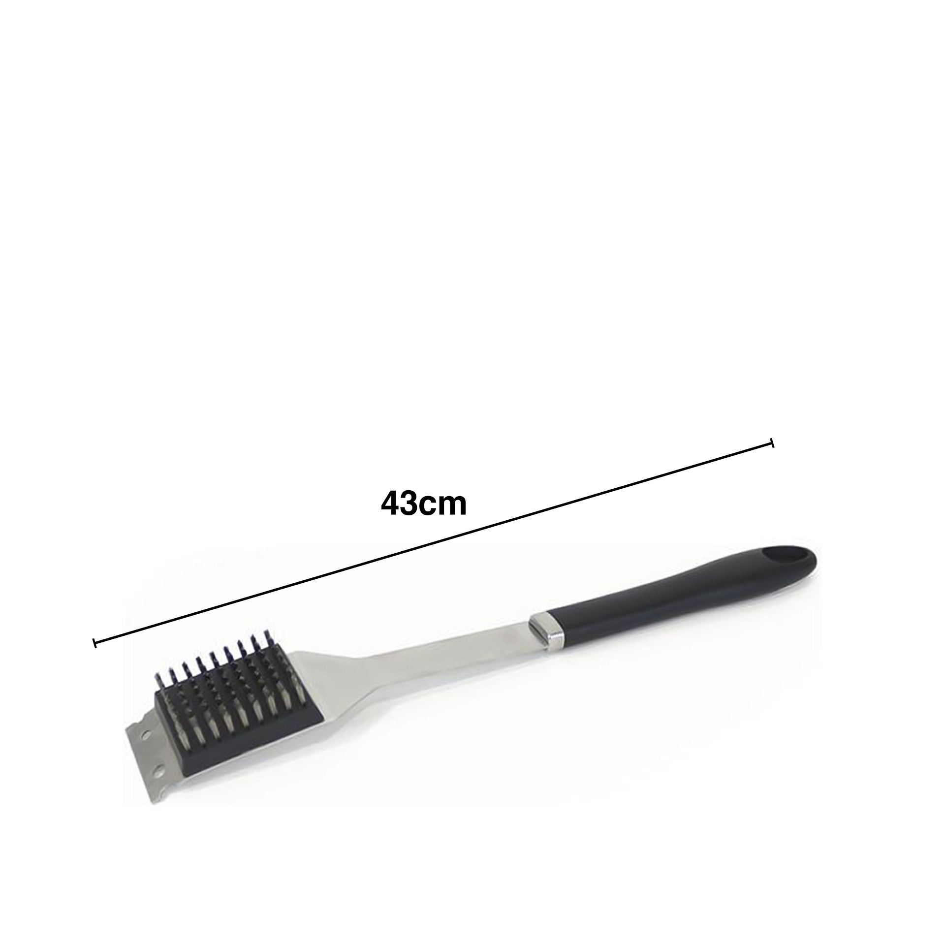 Escova Limpa Churrasqueira Inox 43cm