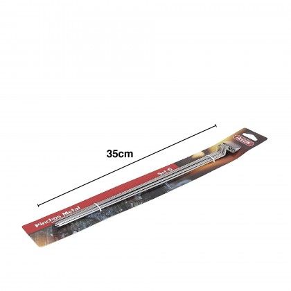 Espeto Churrasco Metal 35cmx2.5mm Pack 6